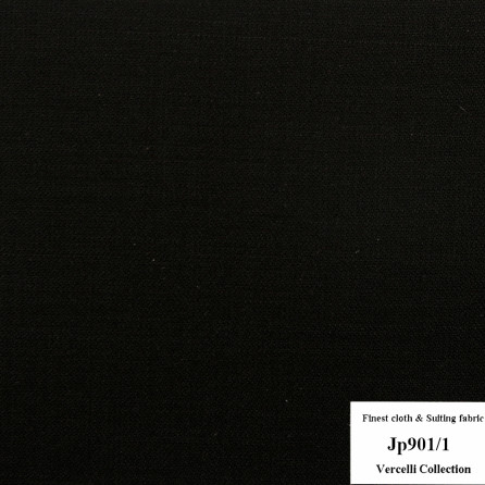 [Call] Jp901/1 Vercelli CVM - Vải Suit 95% Wool - Đen Trơn